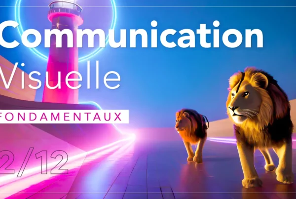 Imagisto - Article de blog 2/12 - Les fondamentaux de la communication visuelle : Un Phare marque la venue de 2 lions.