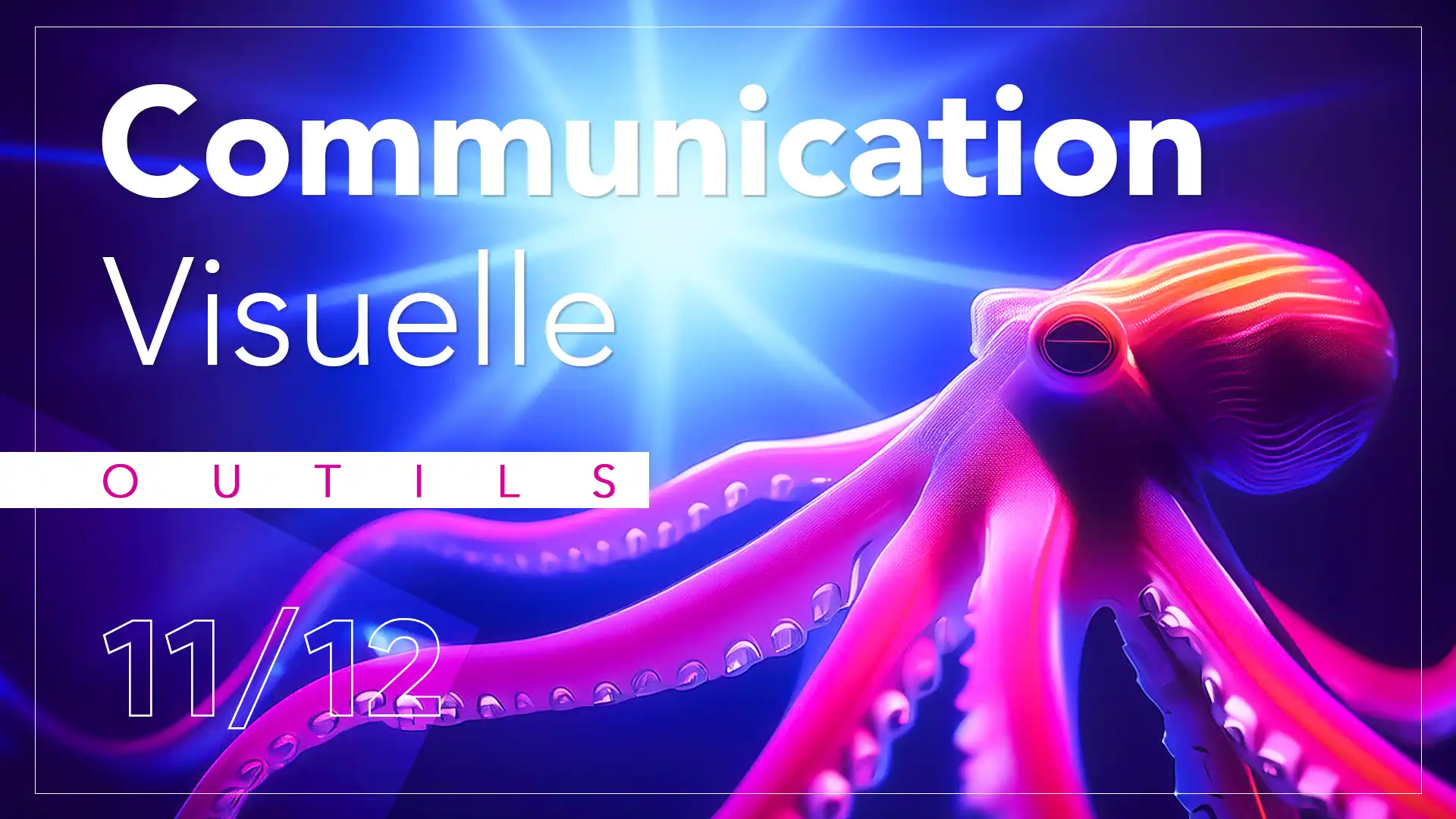 Imagisto - Article de blog 11/12 - Les outils et technologies de la communication visuelle : L'image d’une pieuvre pour illustrer cet article souligne la polyvalence, l'adaptabilité, et l'innovation inhérentes à ces outils.